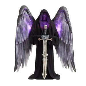 NIB Dark Angel Halloween Decoration Indoor Standing 8 ft Giant Sized Animated LE